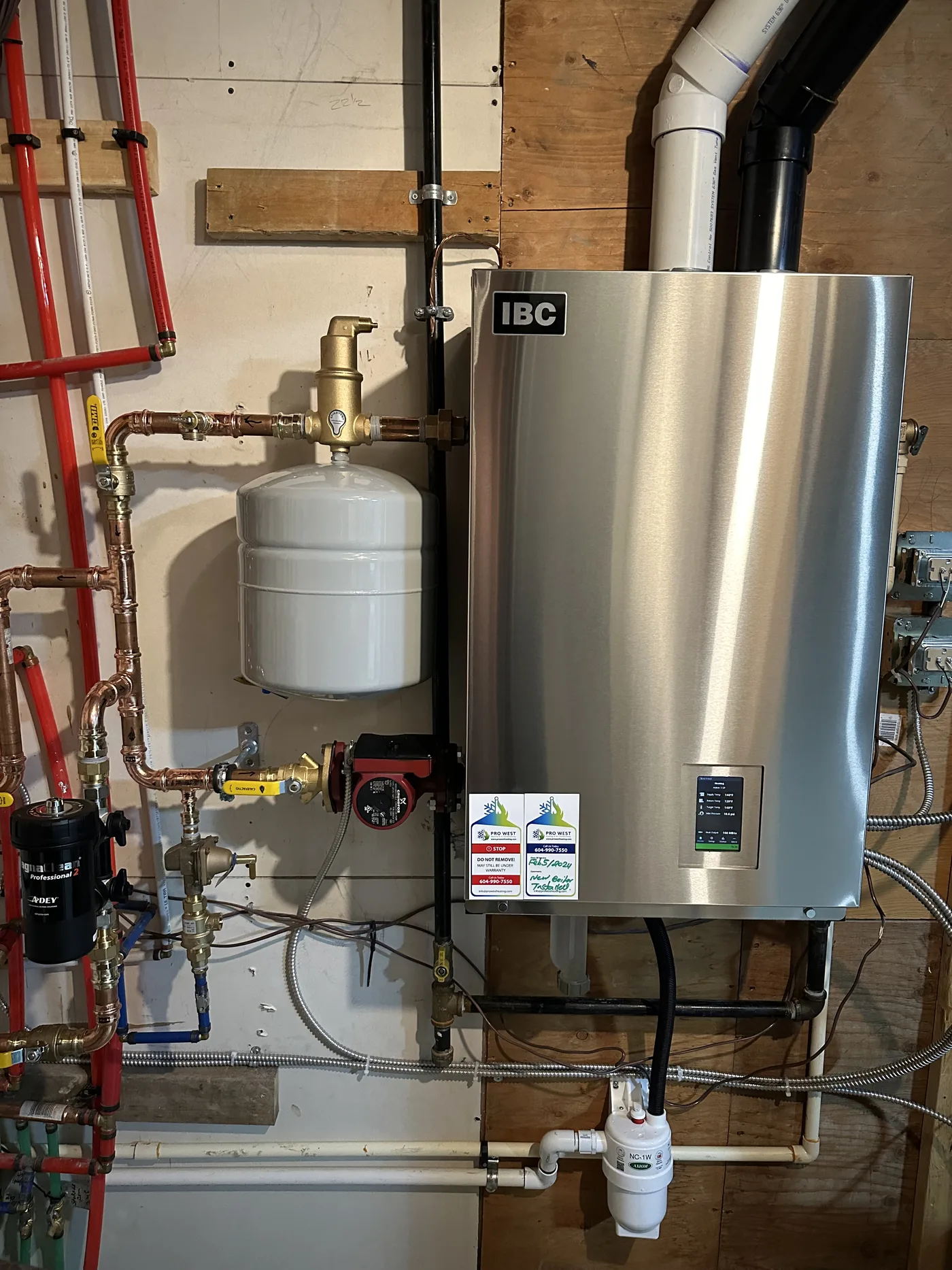 IBC stainless tankless with expansion tank